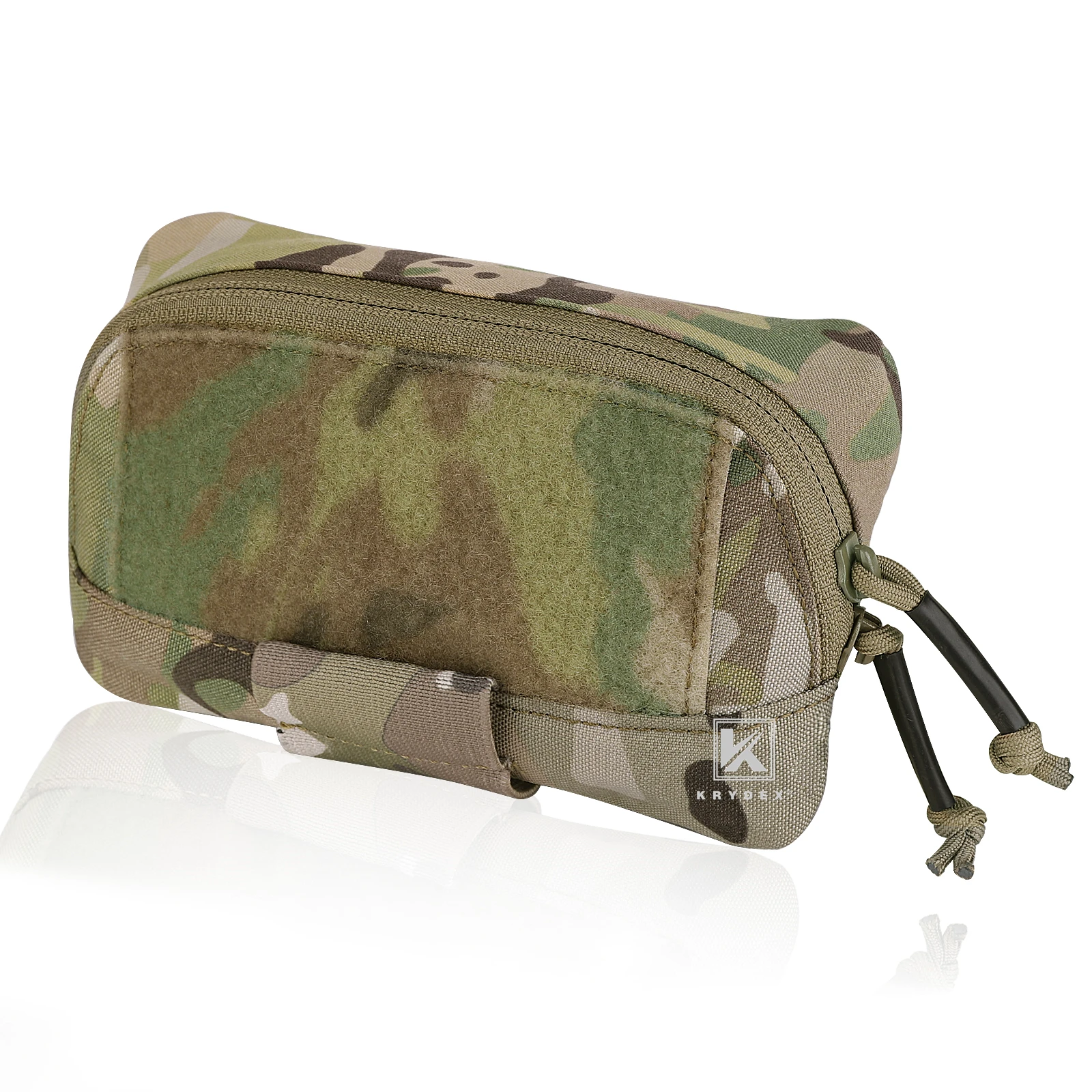

KRYDEX Tactical Camo Admin Pouch Utility MOLLE / Belt Pouch 4"x7" Storage Organizer Panel Pouch Hunting Outdoor Accessories