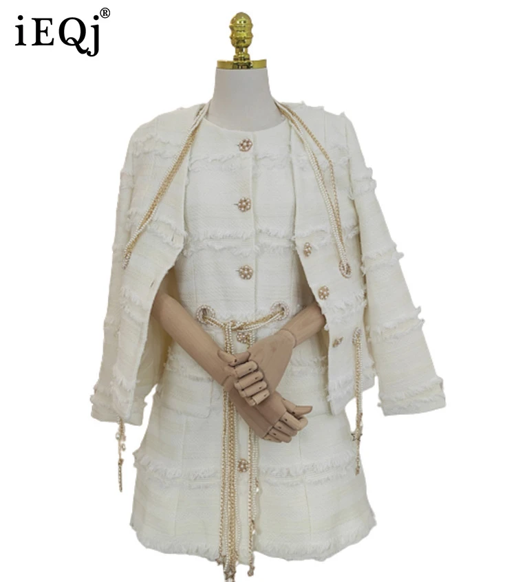 Tweed Tassels Dress Set Tweed Dress Suits Women Tweed 2 Pieces