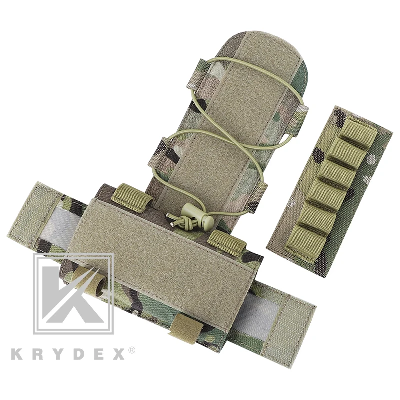 KRYDEX MK1 Tactical Battery Pouch For Combat Helmet Accessory Storage Retention System Counterweight GPNVG-18 Battery Box