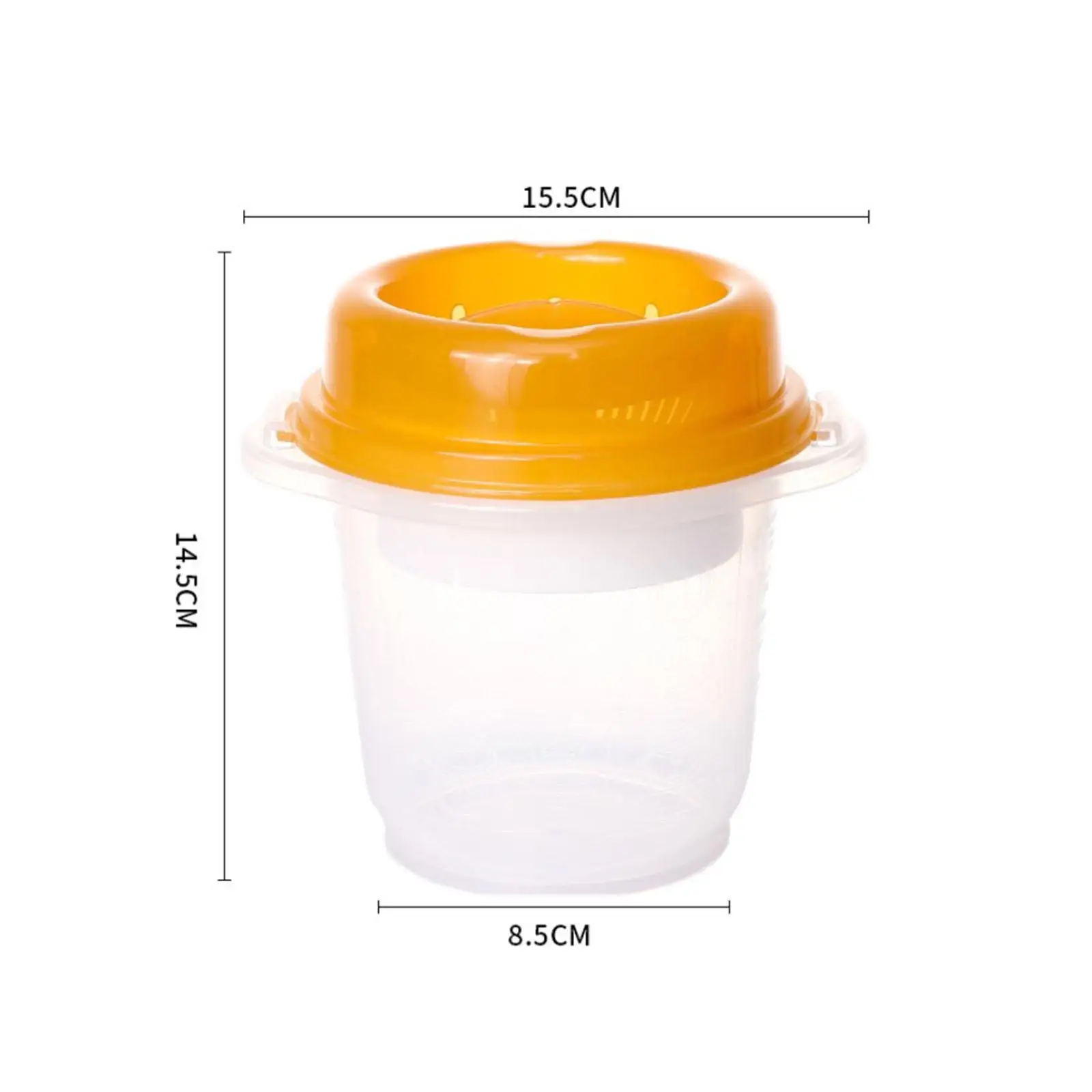 Microwave Rice Cooker Pot 900ml Microwave Rice Maker for Office Home Veggies