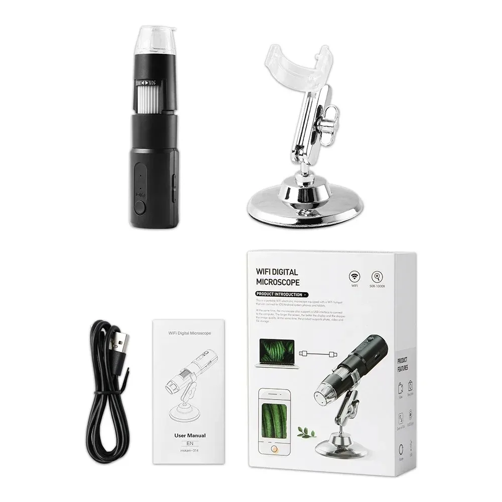 Microscope 1600X Handheld Portable LED Digital Microscope USB