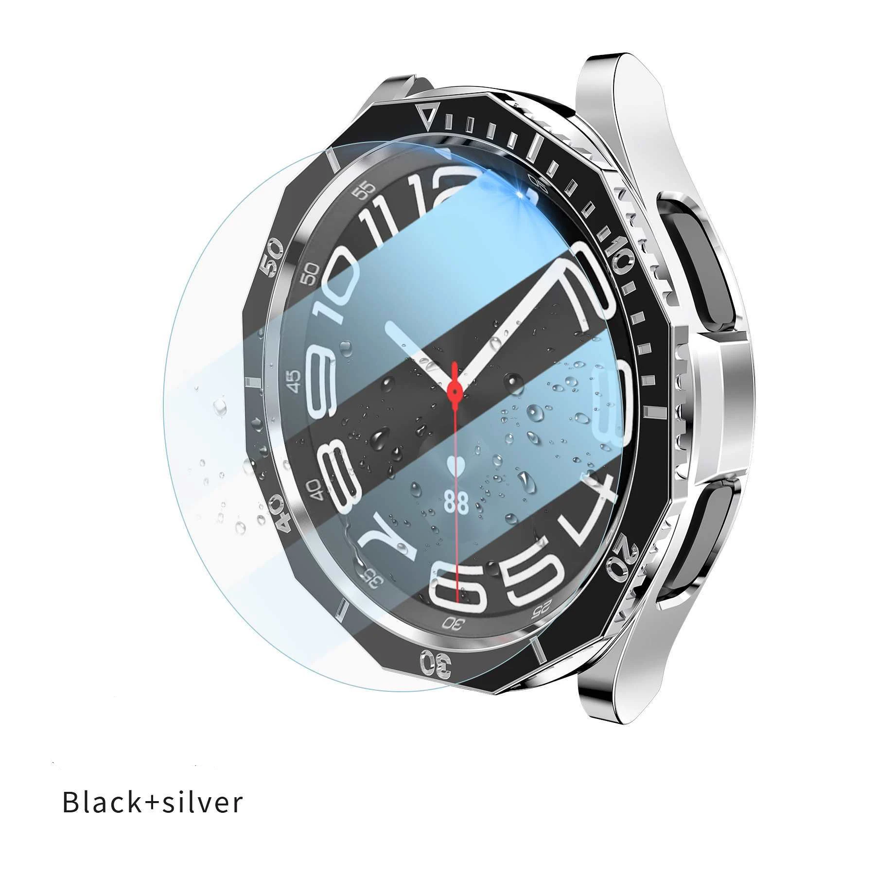 Premium Protective Metal Frame & Glass Case for Samsung Galaxy Watch 6 Classic - 43mm & 47mm