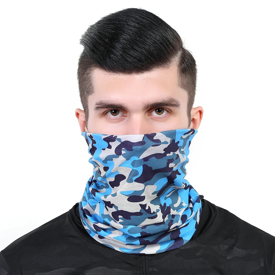 Camo NE Scarf Protective Elastic Print Neck Gaiter Bandana Balaclava N78