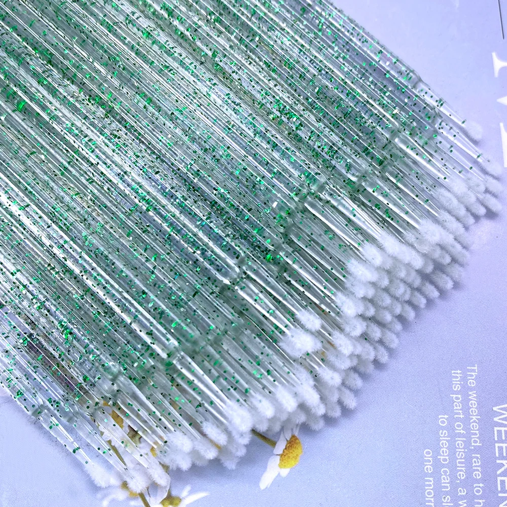 100/300/500pcs Micro Brush Crystal Lash Removing Swab Microbrush Mascara Wands Applicator Eyelash Extension Makeup Tools