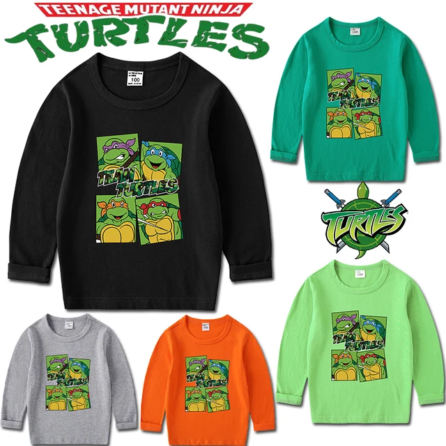 Teenage Mutant Ninja Turtles Kids Long Sleeve T-Shirt TMNT Cotton