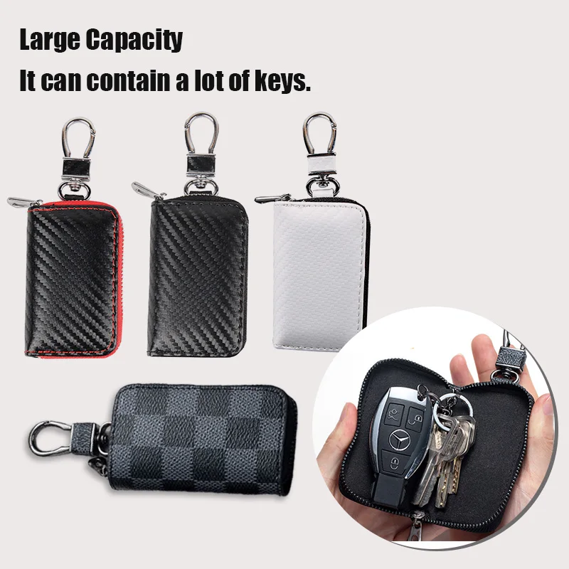 Signal Shielding Bag Car Key Cover Keyless Signal Blocking Antitheft