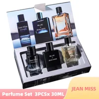 3*30ml Men's Perfume Set, Eau de Toilette Men's gift, Earth Blue Long-lasting fragrance, a gift for the opposite sex friends