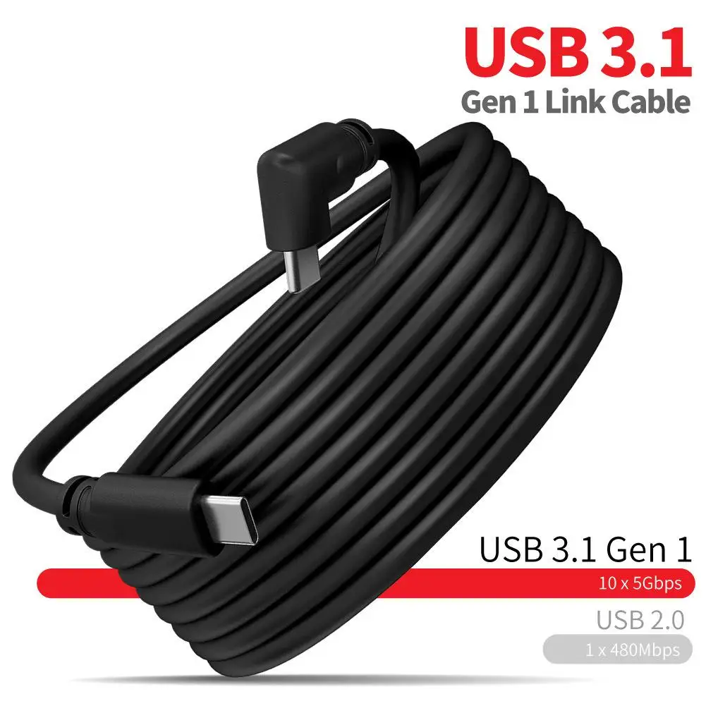 5M Data Line Charging Cable For Oculus Quest 2 Link VR Headset USB 3.0 Type C Data Transfer USB-A To Type-C Cable VR Accessories