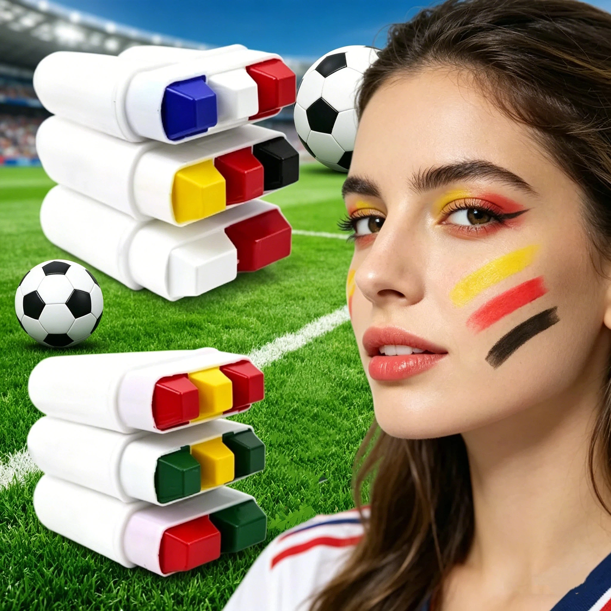 Vibrant Rainbow Face & Body Painting Crayon for Celebrations and Artistry