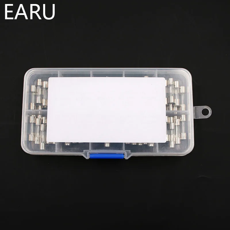 Glass Tube Fuse Kit Fast Acting Fuse 1-100Pcs Set
