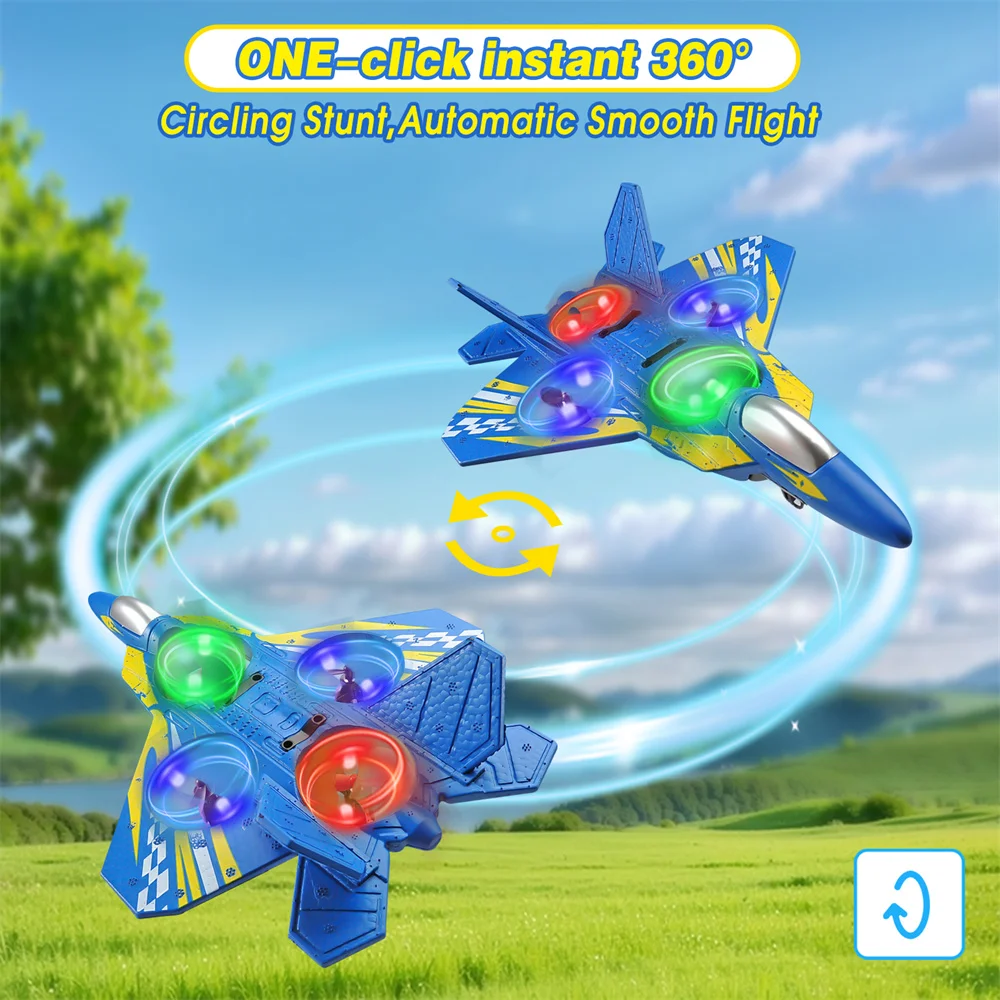 RC 비행기 6축 자이로 2.4G 360 ° 플립 스턴트 고정 고도 원격 제어 항공기 고정익 전투기 EPP 폼 장난감 어린이 선물