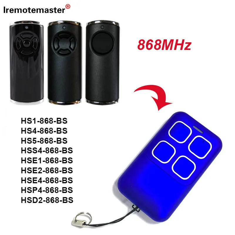 For HORMANN BiSecur HSE4-868-BS HSE2-868-BS Garage Door Remote Control HORMANN HS1 HS4 HSS4 HSE1 HSP4 HSD2 868 BS Transmitter