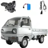 WPL D12 Remote Control 1:10 / 1:16 RC CAR Simulation Drift Climbing Truck LED Light Haul Cargo Electric Toys For Children Gifts 1