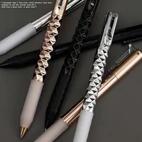 1 Piece Lytwtw's Creative Rhombus Geometry Ballpoint Pen Retractable Ballpoint Pens Multifunction Pen For Writing Stationery 5