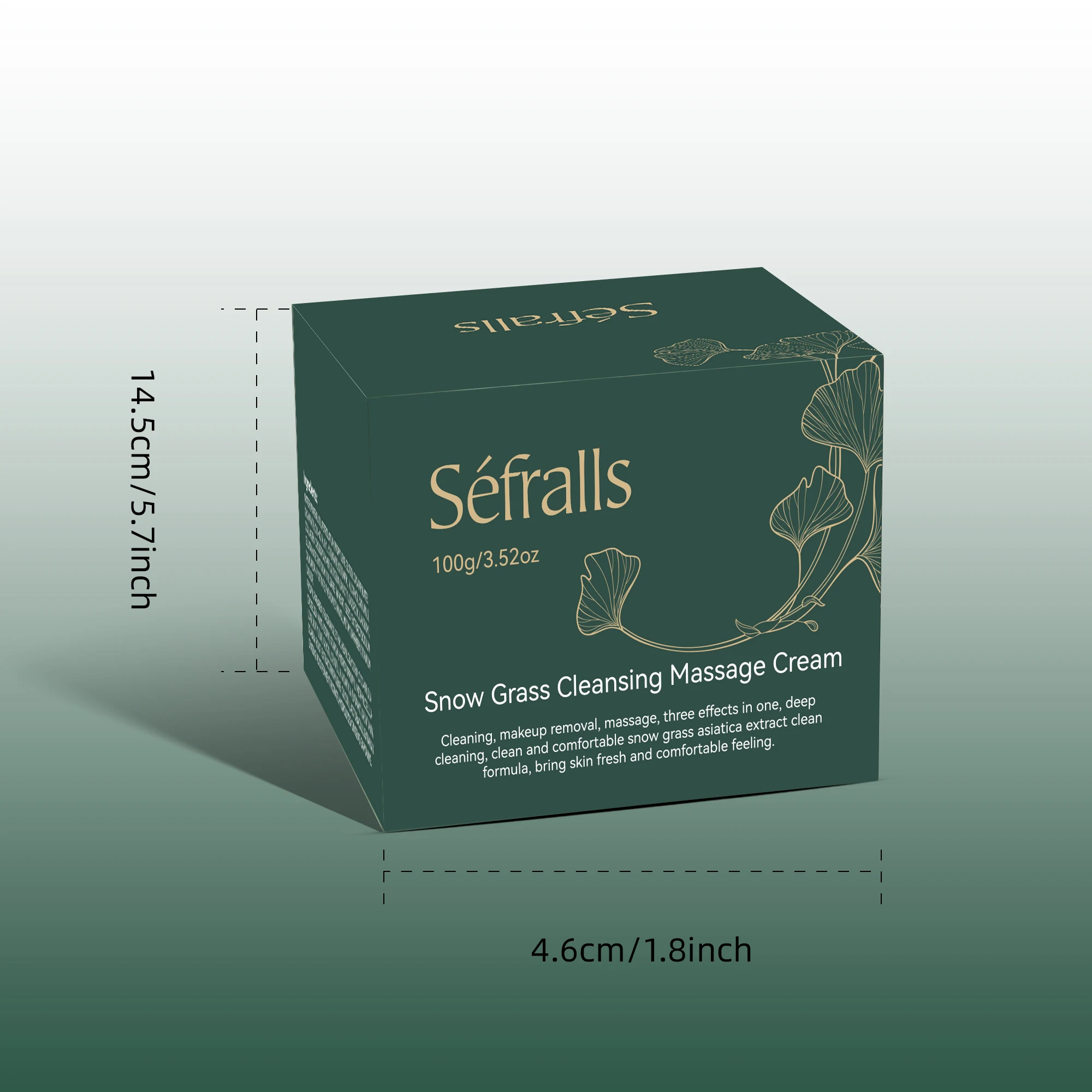 Séfralls Snow Grass Cleaning and Massage Cream 100g/3.52oz  Long-lasting hydration. 6