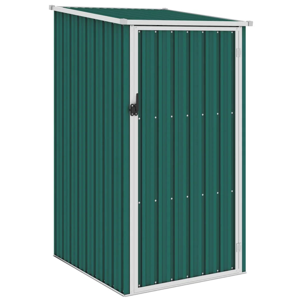 Green Garden Shelter 87X98X159 Cm Acciaio Galvaniseabri Giardino Esterno Con Struttura A Pavimento In Metallo, Riparo Esterno, Cabina