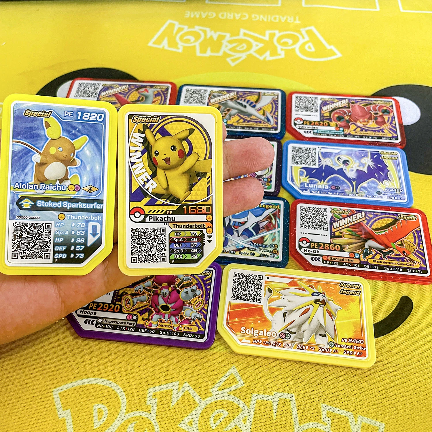 Pokemon Gaole Disks Special Ga ole Kyurem Reshiram Arcade Game QR Cards  Palkia Dialga Campaign Giratina pikachu Children Gifts| | - AliExpress