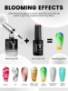 YOKEFELLOW 16ML Blooming Gel Nail Polish Flower Watercolor Marble Smudge Effect Translucent Function GEL For Nail Art DIY Design 3