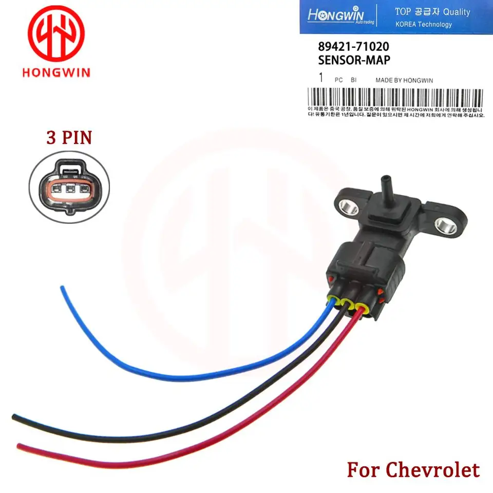 Sensor De Presión De Aire Turbo Para Toyota Hiace, Hilux, Landcruiser - Compatible Con Referencia 89421-71020, Fabricado En ABS Y Cobre