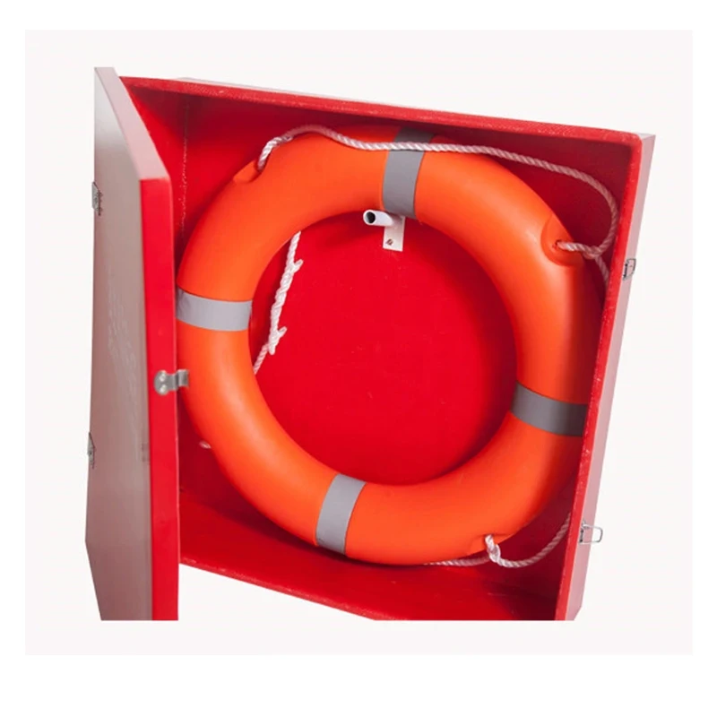 China Factory Fiberglass Life Buoy Store Box Life Ring Cabinet for Lifesaving