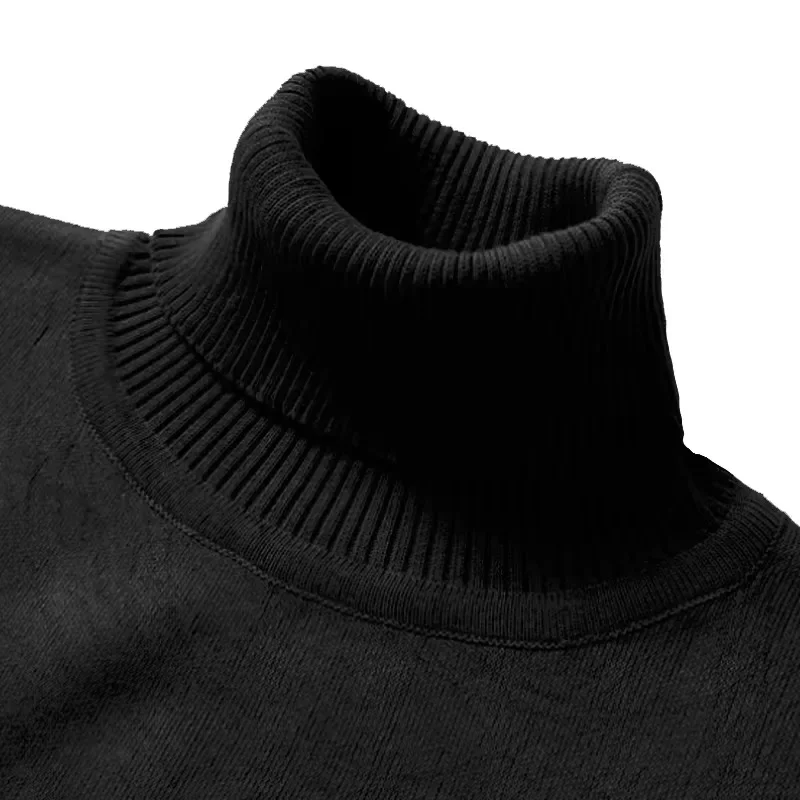 Autumn and Winter New High Neck Sweater Slim Fit Lightweight Sportswear Knitted Pullover Casual Slim Fit Long Sleeved Sweater turtleneck sweater basic sweater jacquard sweater
