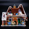 Creative Mini Christmas Gingerbread man House Building Blocks Hut Model Assemble Bricks Toy Holiday Gifts For Kid Girl Boy Adult 4
