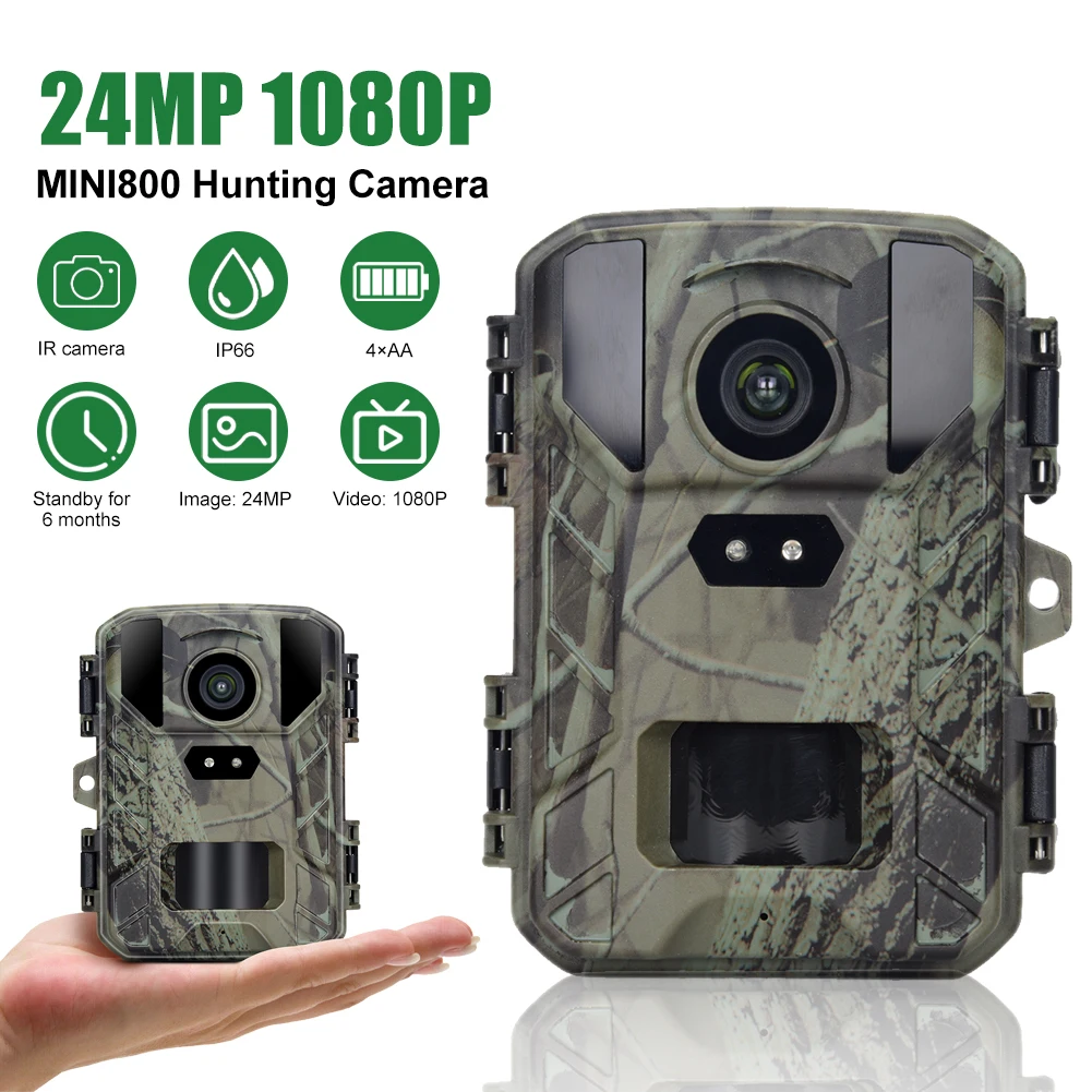 2K 24MP Hunting Camera Trail Camera With Night Vision Motion Activated 0.2s Trigger Time Wildlife Scouting Trail Camera