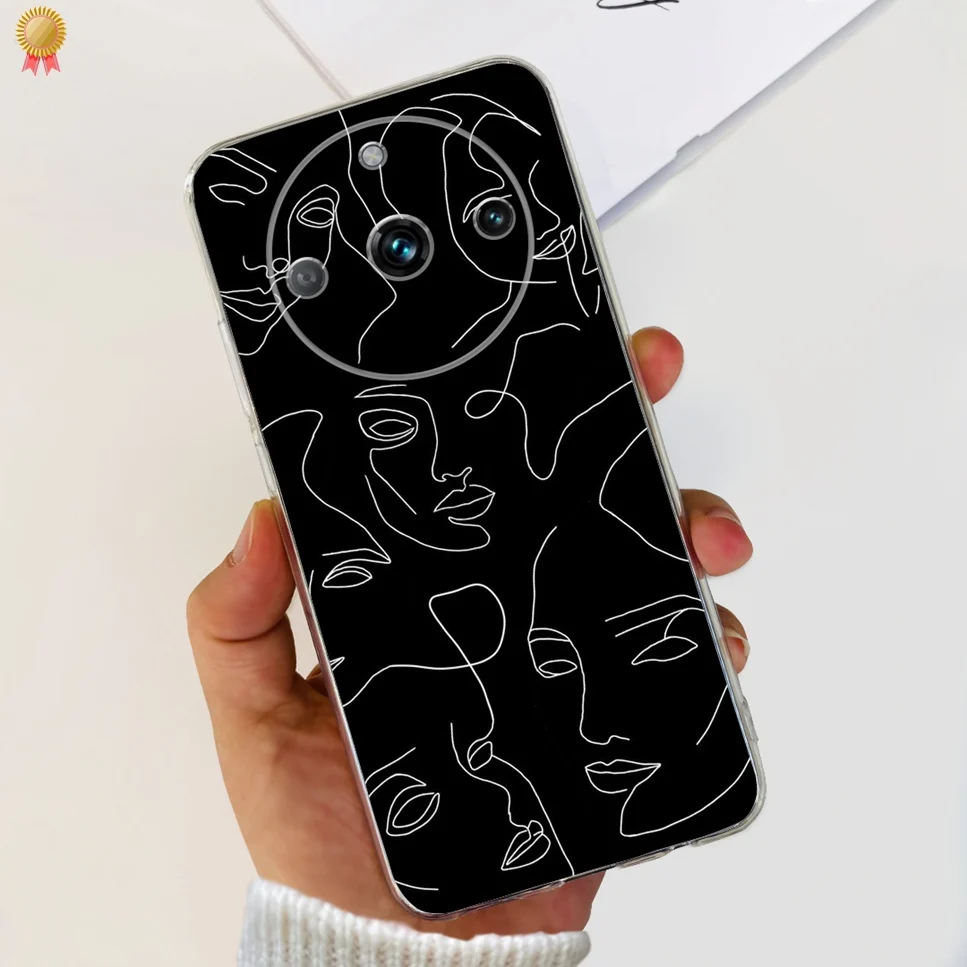 Clear Cute Cartoon Cat Soft Silicone TPU Back Cover