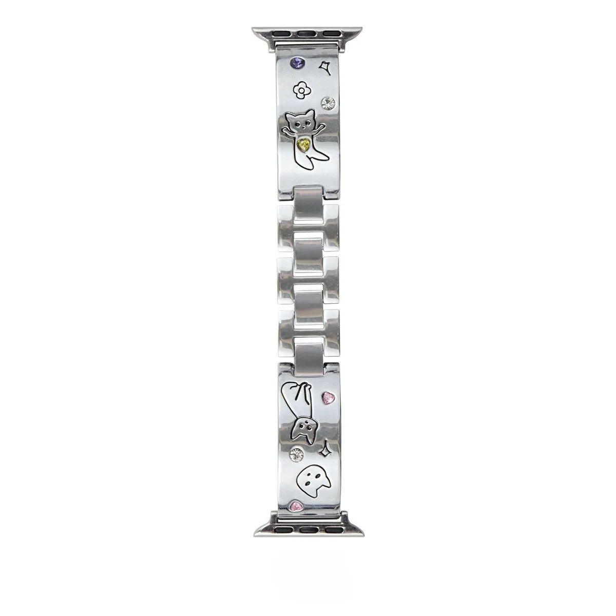 Bracelet de montre pour iwatch 42/44/45/46/49 mm 38/40/41 mm Bracelet de montre tendance en métal pour montres série Ultra2 série 10/9/8/7/6/5/4/3/2/1_voghion.com