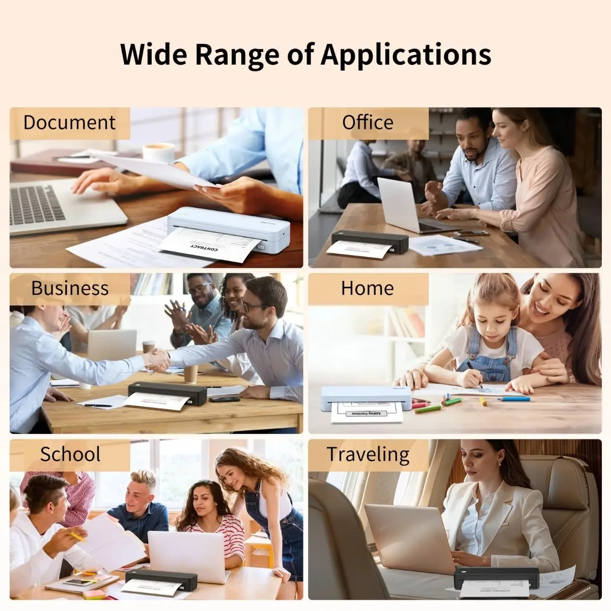 A4 Thermal Paper High Sensitivity Quick-Dry, for Office Barcode/Ship Labels/Retail Receipts A40/X8/M08F/S8 Printer Rolls