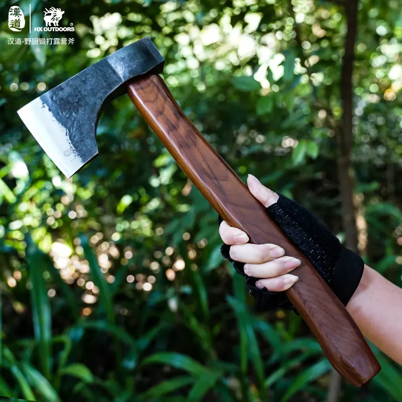 HX OUTDOORS Hunting Multifunctional Axe Rescue Camping Artillery Fire Rescue Hammer Tactical Axes Wood Handle
