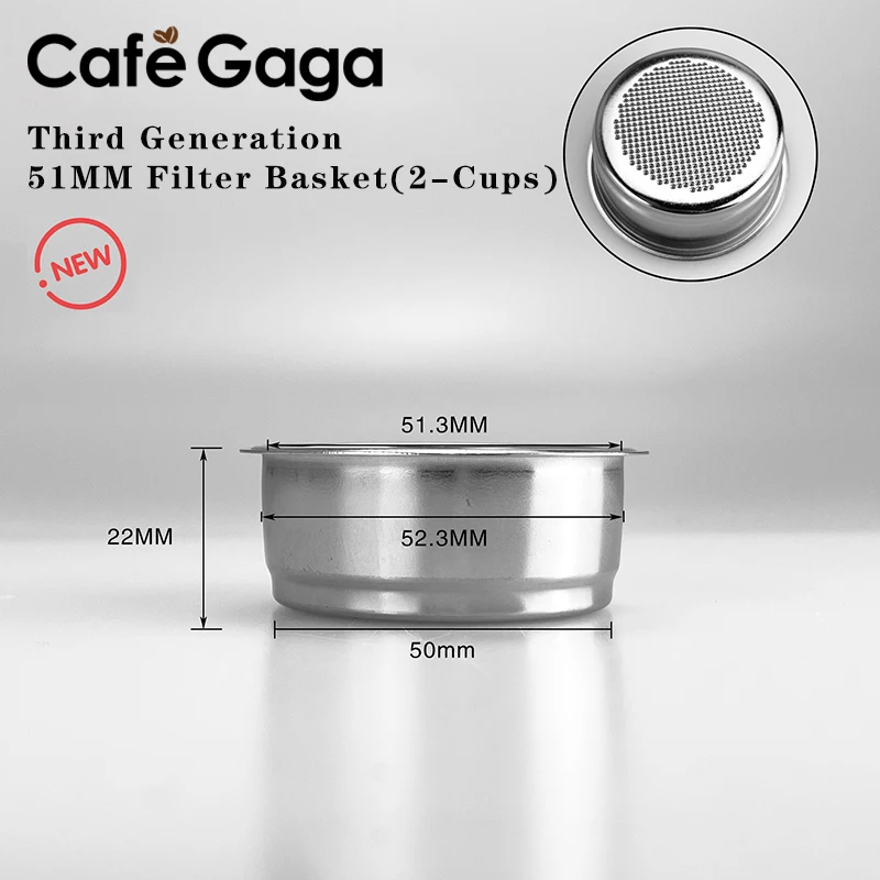 Coffee Filter Basket 304 Stainless Steel New Design 51MM Filter Basket
