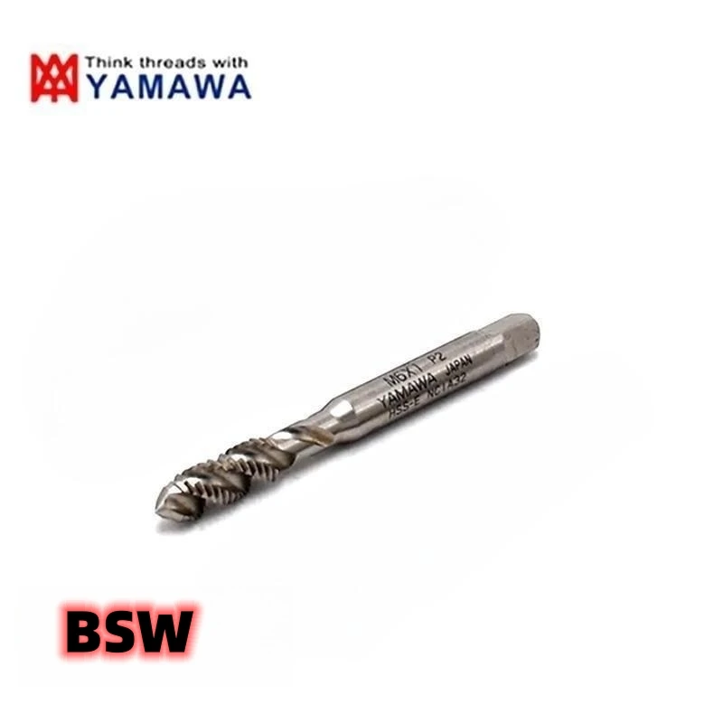 

1PCS YAMAWA HSSE British System Machine Spiral Fluted Taps BSW1/8-40 5/32 3/16 1/4 1/2-12 5/8 Screw Thread Taps