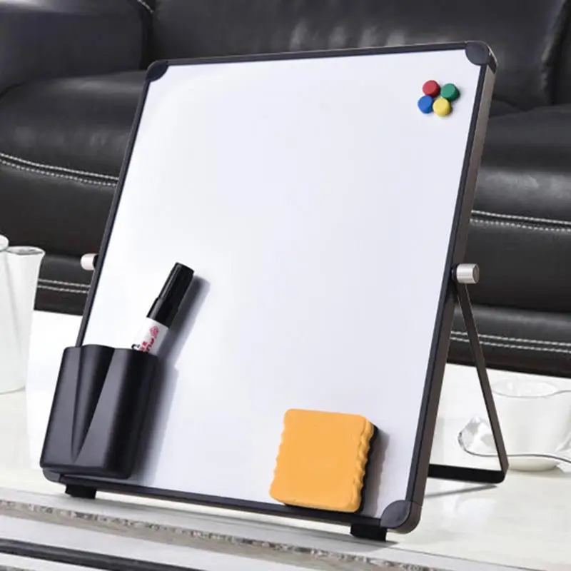 

Magnetic Dry Erase Set Aluminum Alloy Foldable Durable WhiteBoard For Kids Online Lessons Office