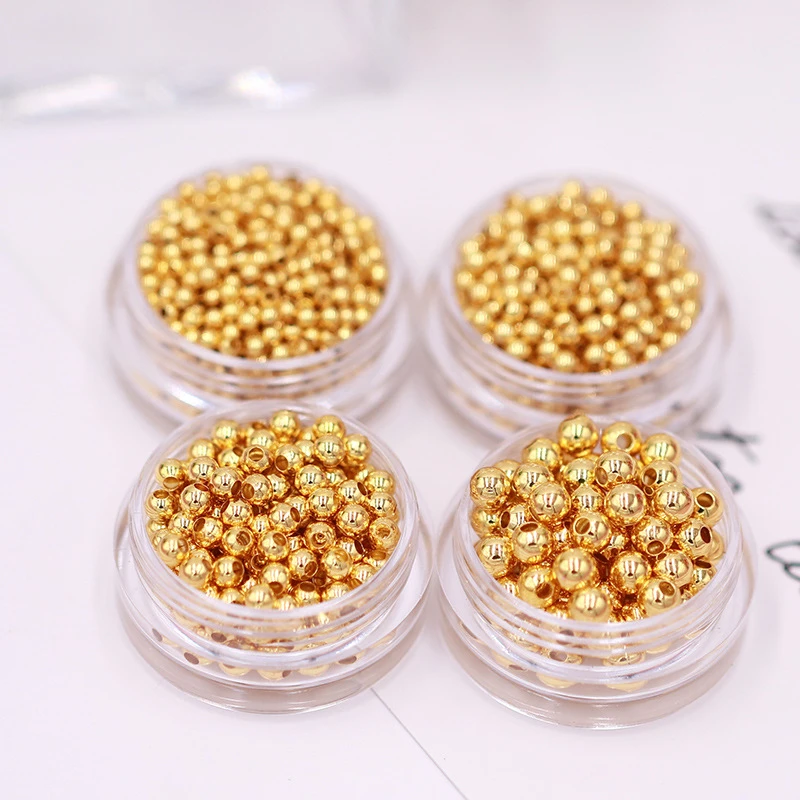 Real Gold Beads Jewelry Making Real Gold Beads Wholesale 18k Real
