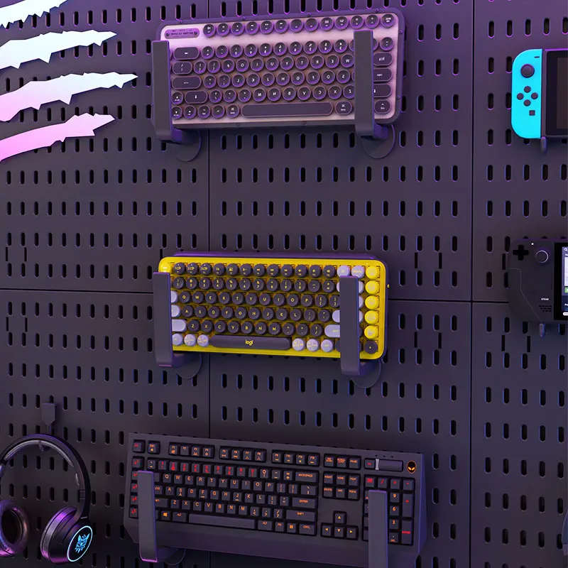 디자인 Pegboard DIY 벽 마운트 천공 보드 주최자 스토리지 키트 Pegboard 액세서리 펀칭 공예 조직 없음