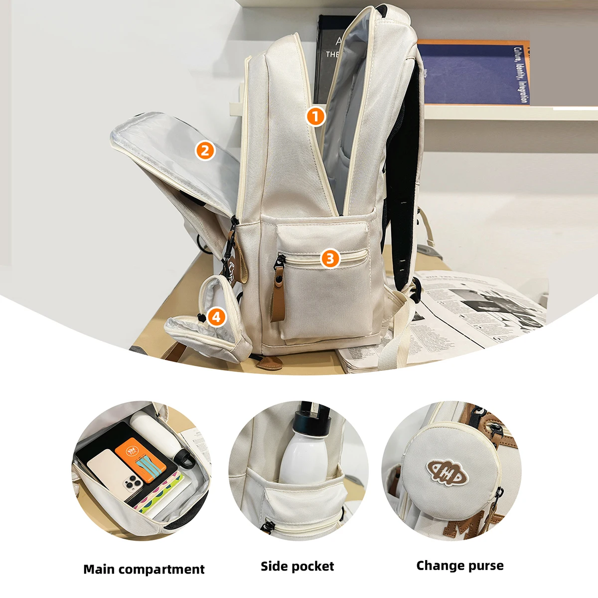 Video Game Soda Large-Capacity Backpack for High School and College Students, Women's Commuter Laptop Backpack, Men's Casual Travel Backpack, Couple's Backpack