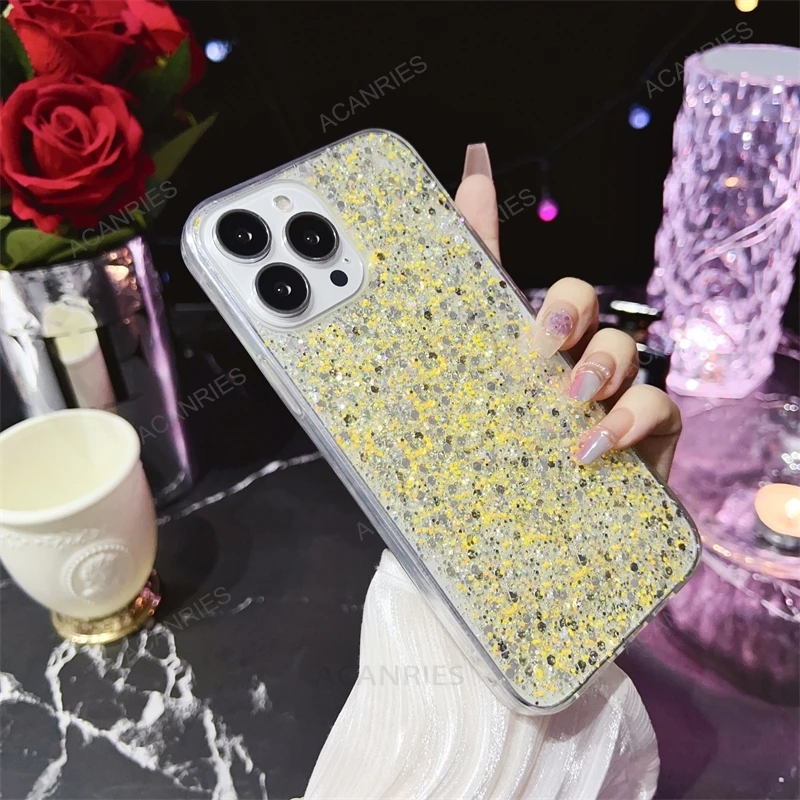 Glitter Silicone Phone Case For Samsung Galaxy Series Soft Cover_voghion.com