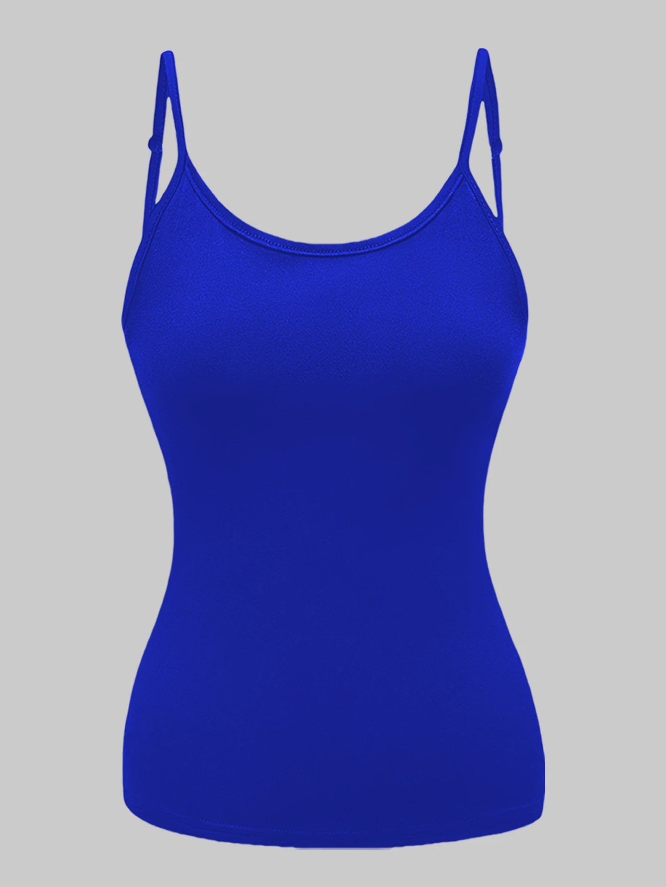 Summer Fashion Versatile Casual Breathable Micro Elastic Fabric Sleeveless Strap Top New Women Tank Top Strap Slim Top
