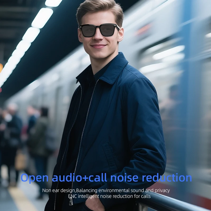 AI Smart Glasses AI Translation 8MP HD Camera 4K Shooting Image Conversation Recording Listening To Music