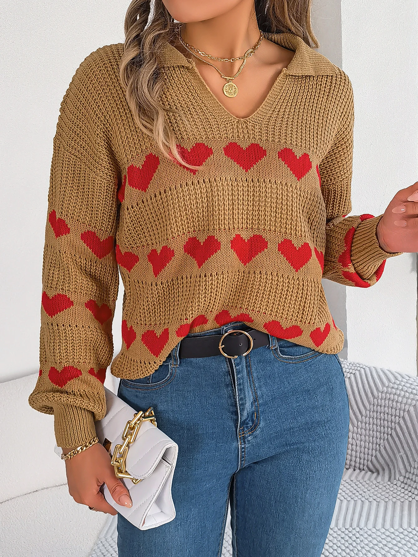 Women Autumn Winter Knitted Sweater