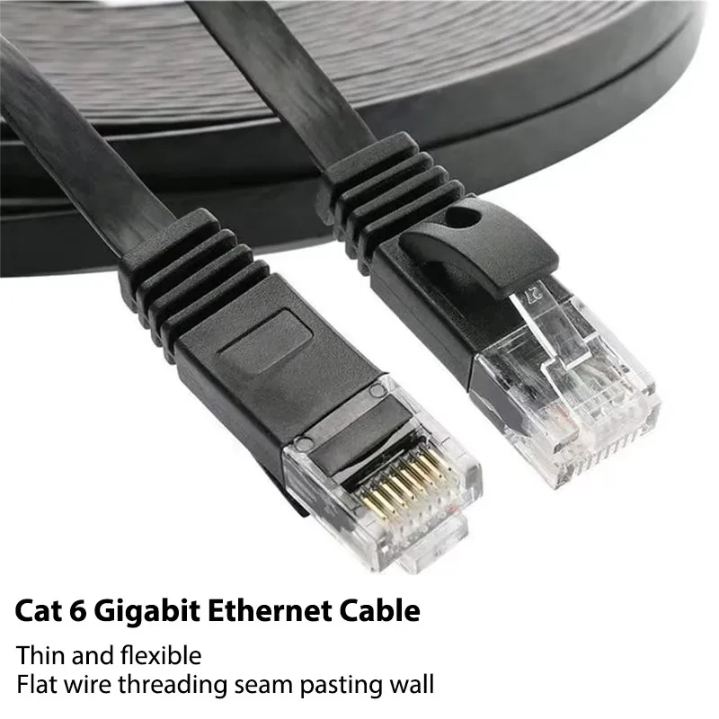 DIY CN 이더넷 케이블 Cat6 40Gbps 미니 슬림 RJ 45 네트워크 케이블 (노트북, PS4 라우터용) 2000MHz 인터넷 LAN 코드 RJ45 케이블 1M