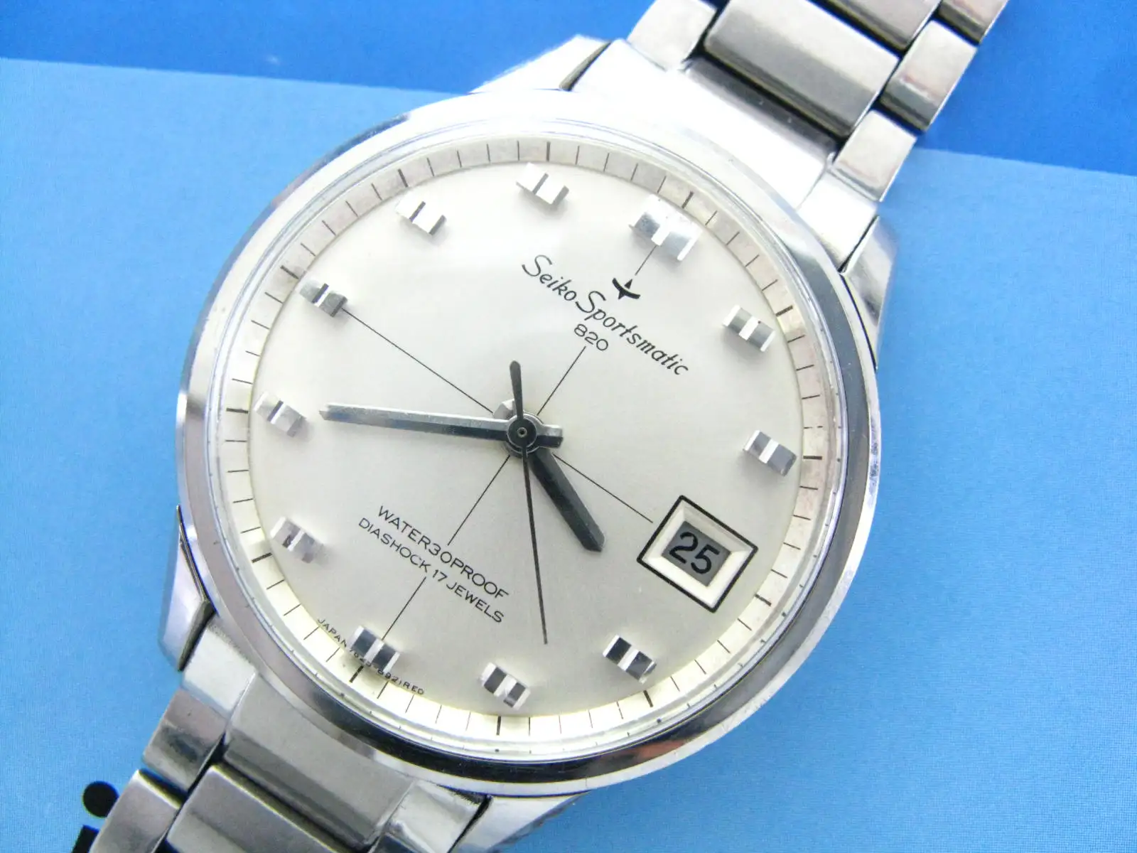 Sportsmatic Originale Giapponese Crosshair Vintage Automatico 7625 Orologio Da Uomo Seiko