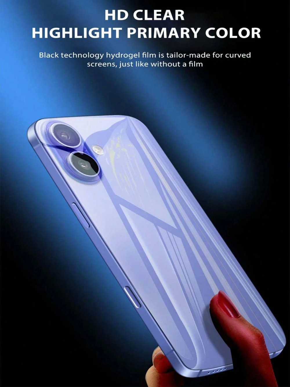 NNBILI 5-2Pcs Back Hydrogel Film For iPhone 16 15 Pro Max Plus 13 14 12 11 XS XR Soft Clear Screen Protector Phone Accessories 6