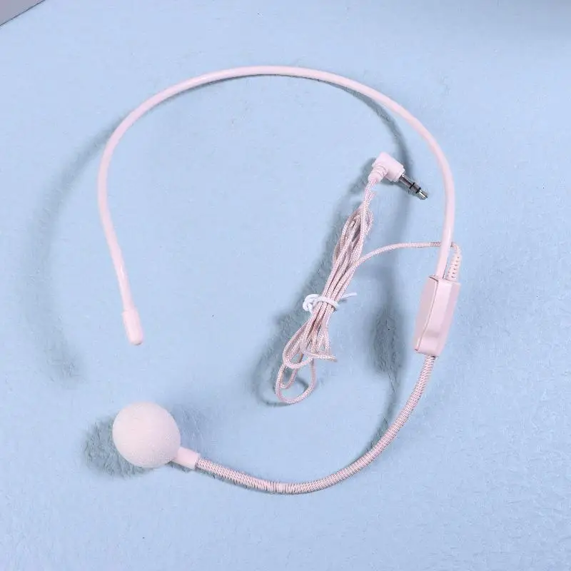 3.5mm 유선 헤드 마운트형 마이크 휴대용 말하기 교육 강의 회의용 헤드셋 마이크