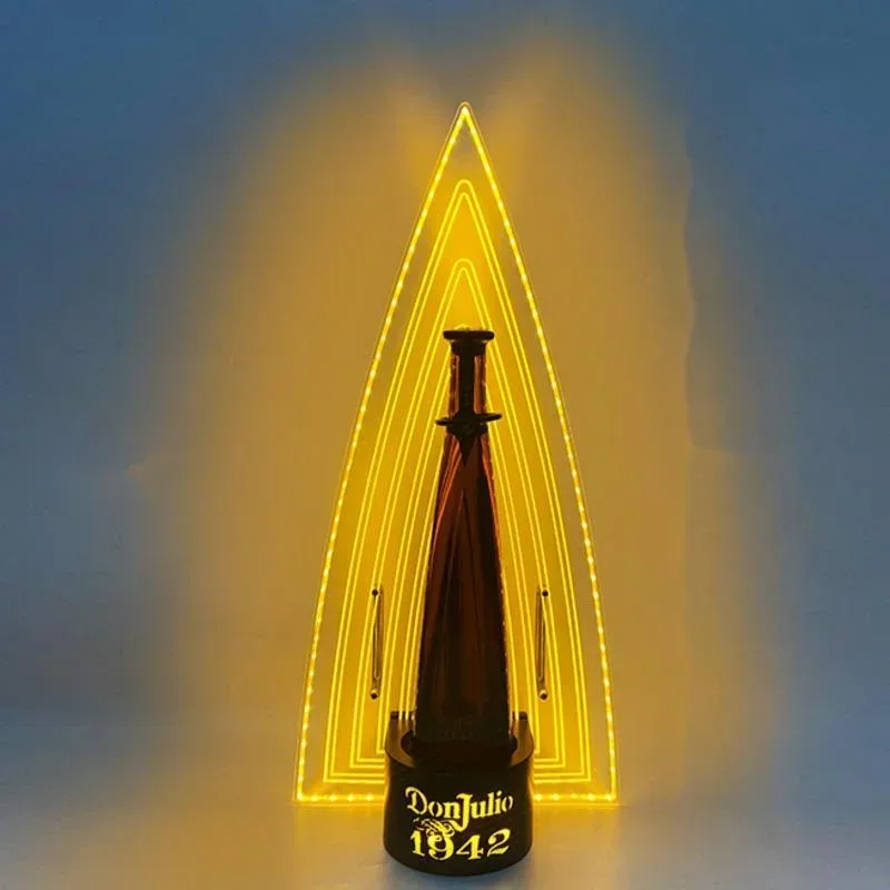 Colorful LED Wine Rack Creative Display Stand for Red Wine and Champagne Ideal Bar and KTV XO Bottle Holder