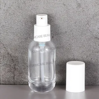 5pcs 30ml empty foundation bottles transparent cosmetic bottles eye cream essense serum bottles - Thumbnail 3