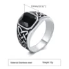 92789-d89a85.jpg Bagues ethniques Vintage à nœud Viking pour hommes, chevalière carrée en pierre naturelle en acier inoxydable, bijoux Punk à la mode