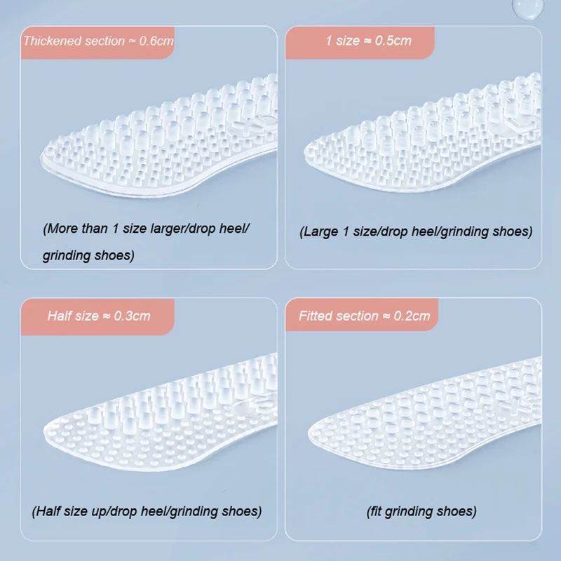 Heel Grips 1 Pair Silicone Heels Anti Slip Cushions Inserts Pads For Men Women Foot Care Protector