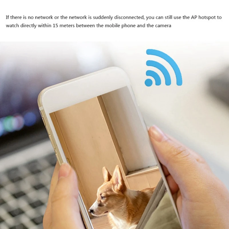 2.4GHz WiFi IP Camera Plug-in 2-Way Audio Tracking Camcorder 360 View Human&Sound Detection Indoor Security 3MP Smart PTZ Camera